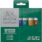 Winsor & Newton Winton - Set de 6 tubos de 21 ml de óleo